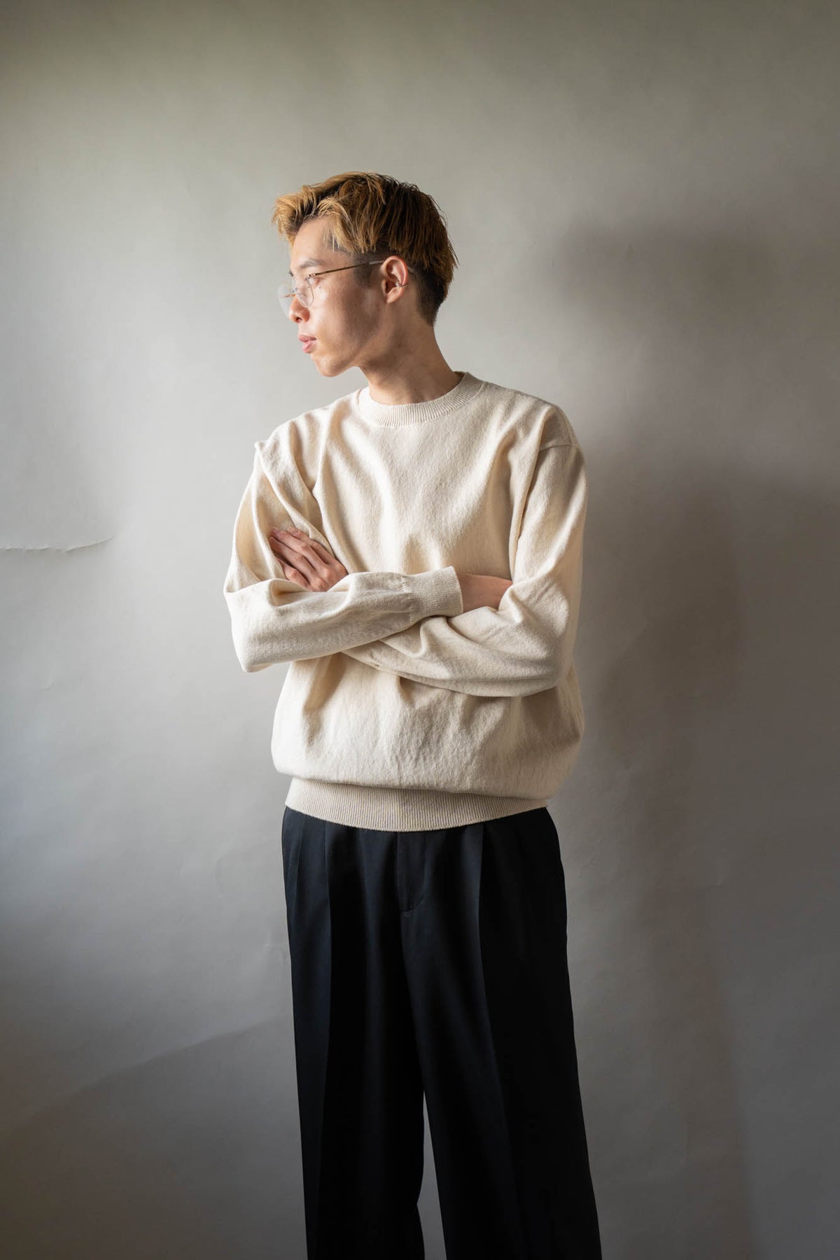 RIGID CASHMERE SWEATER P/O