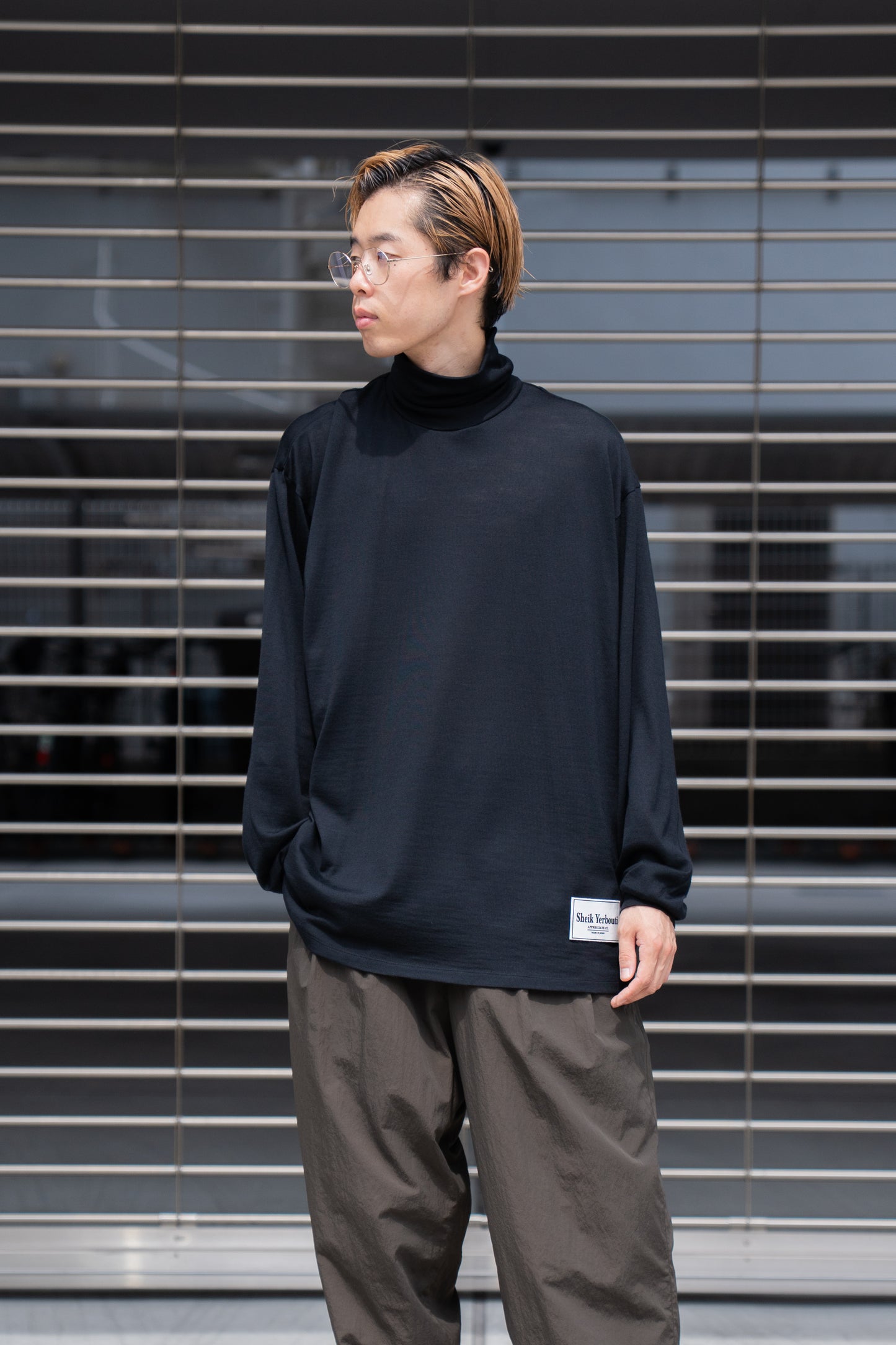 MERINO WOOL HIGH NECK L/S T-SHIRT