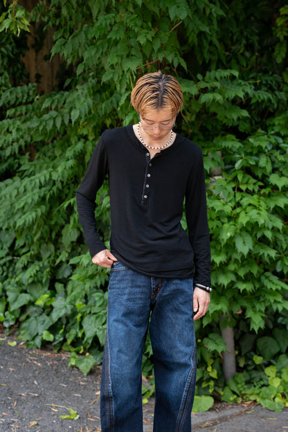 LAYERED HENLEY-NECK SHIRT .16