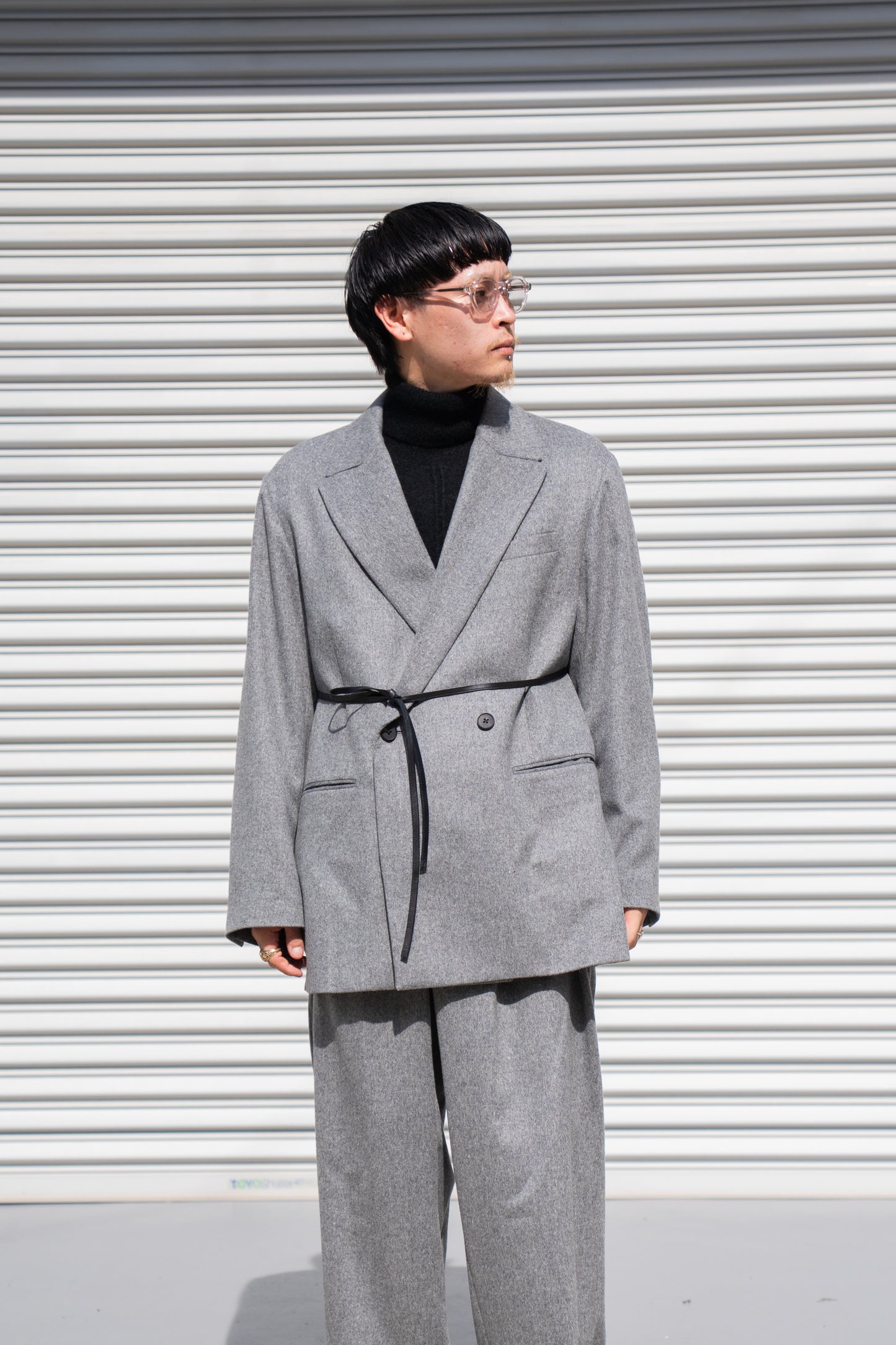 W/CA BEAVER BACK SLASH PEAK LAPEL JACKET(ST.1243)