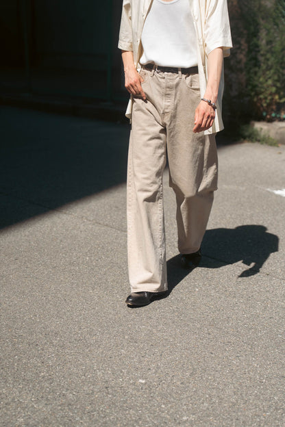 DEFORMATION WIDE COLOR DENIM PANTS(ST.1565)