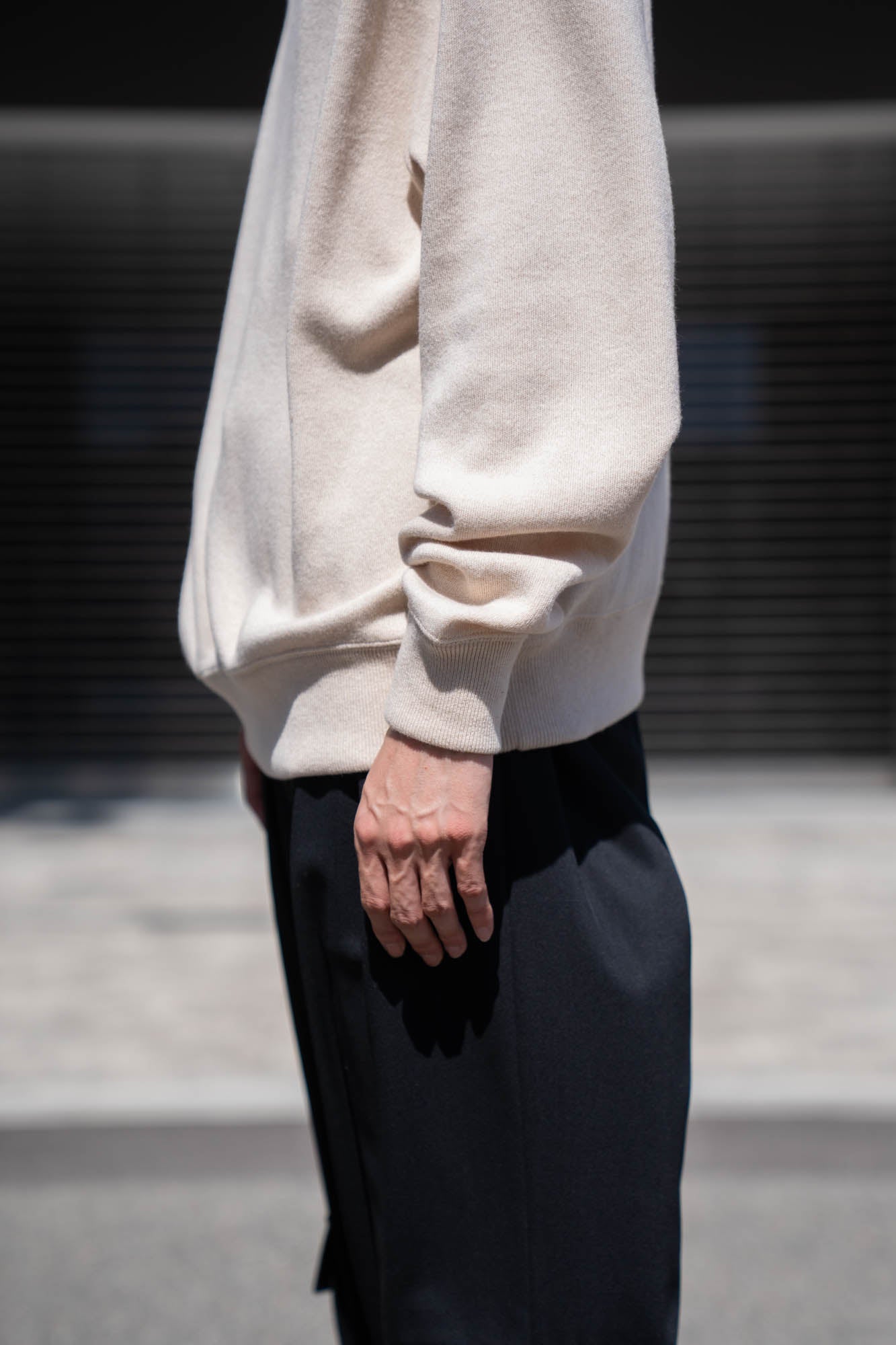 CASHMERE SKIING SWEAT KNITSHIRT