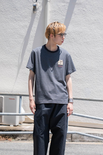 Hand-Embroidered Stripe T-Shirt