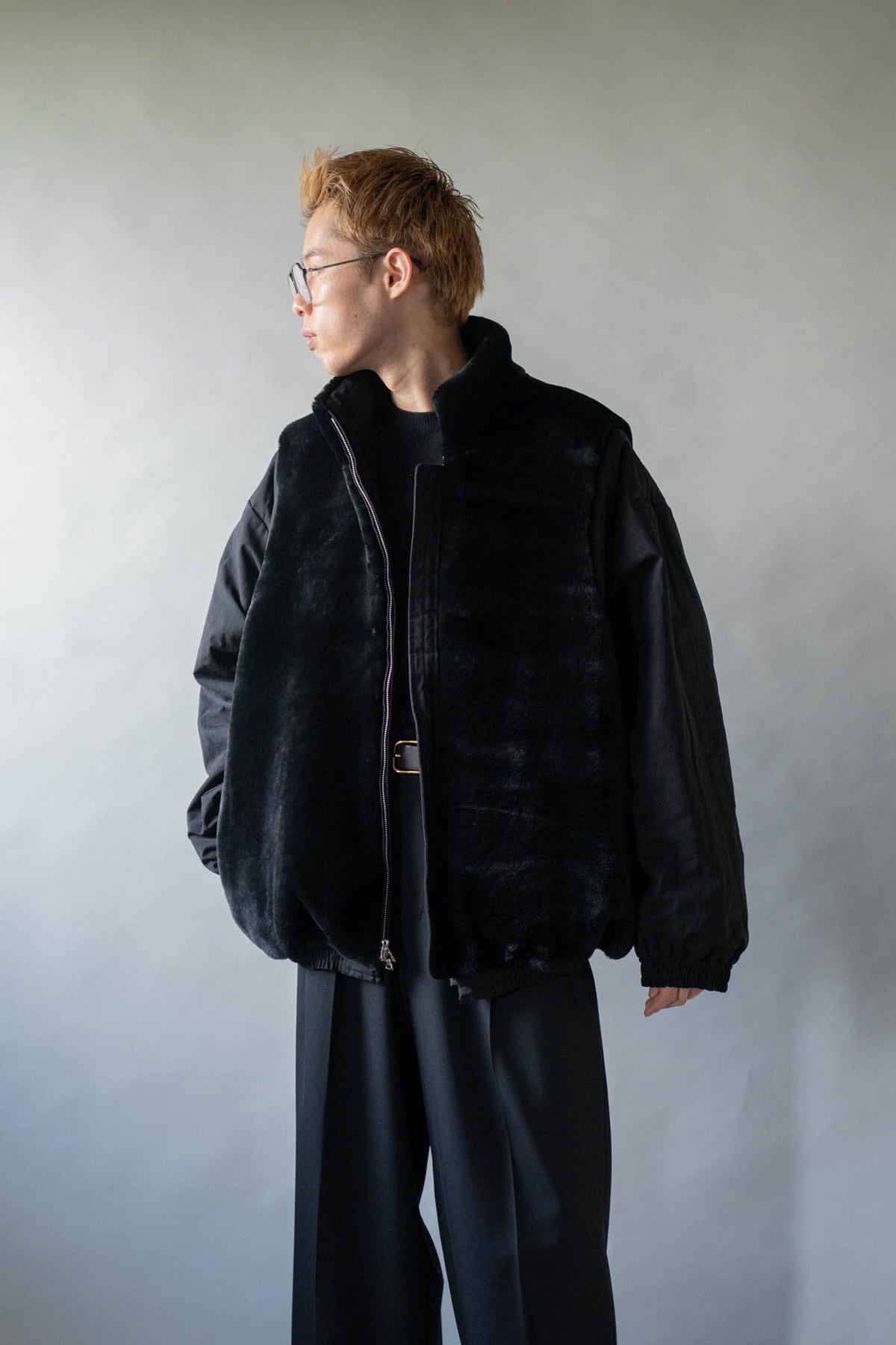 MOUTON INNER REVERSIBLE PADDED JACKET(ST.1556)