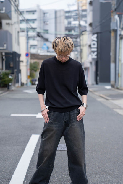 Wide knit T-Shirt