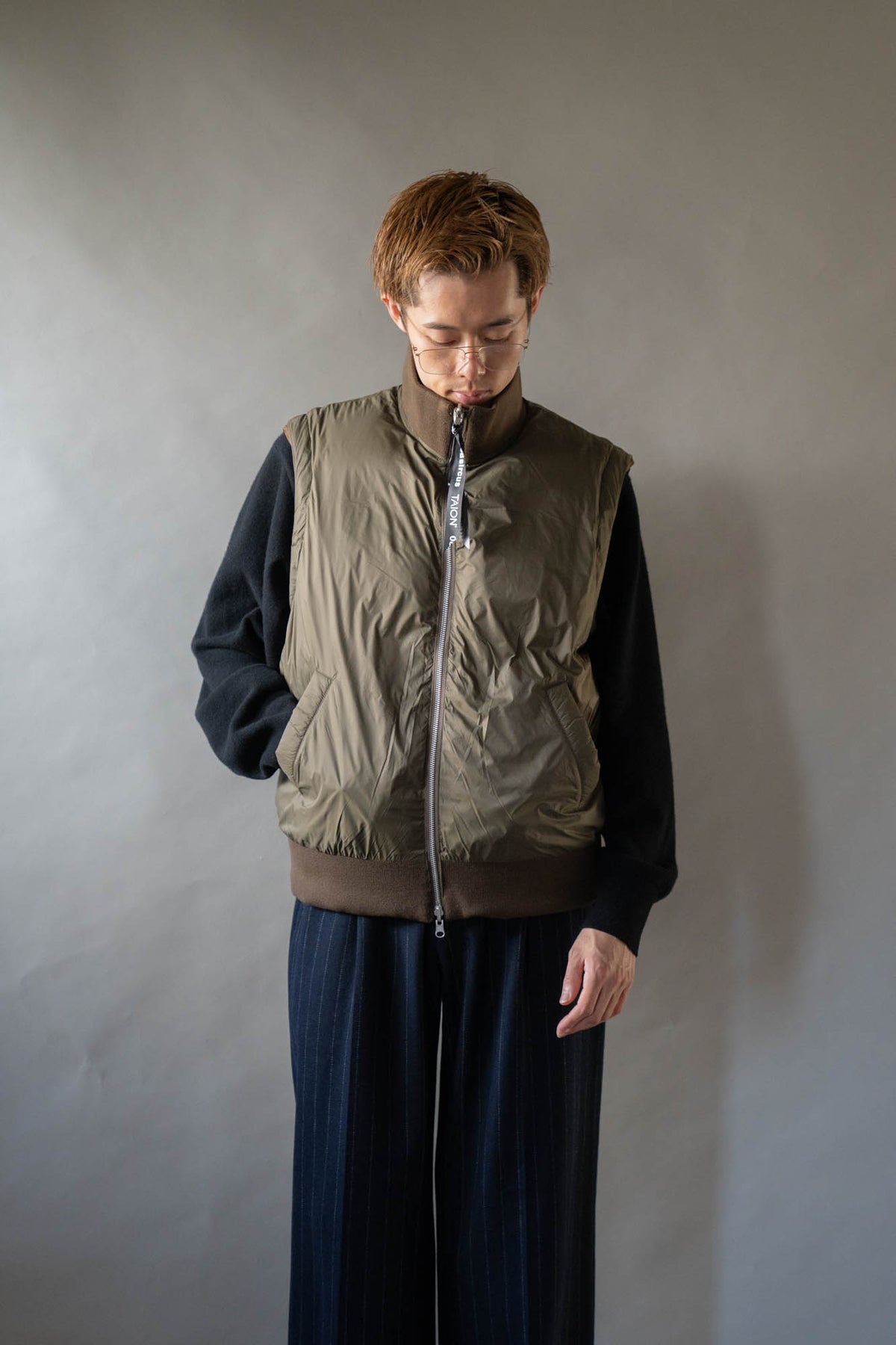 08sircus × TAION Down detachable bomber reversible