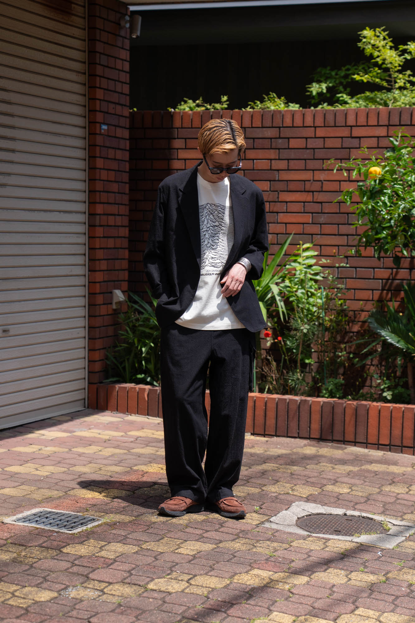 Silk/Cotton Nep Cardigan Jacket