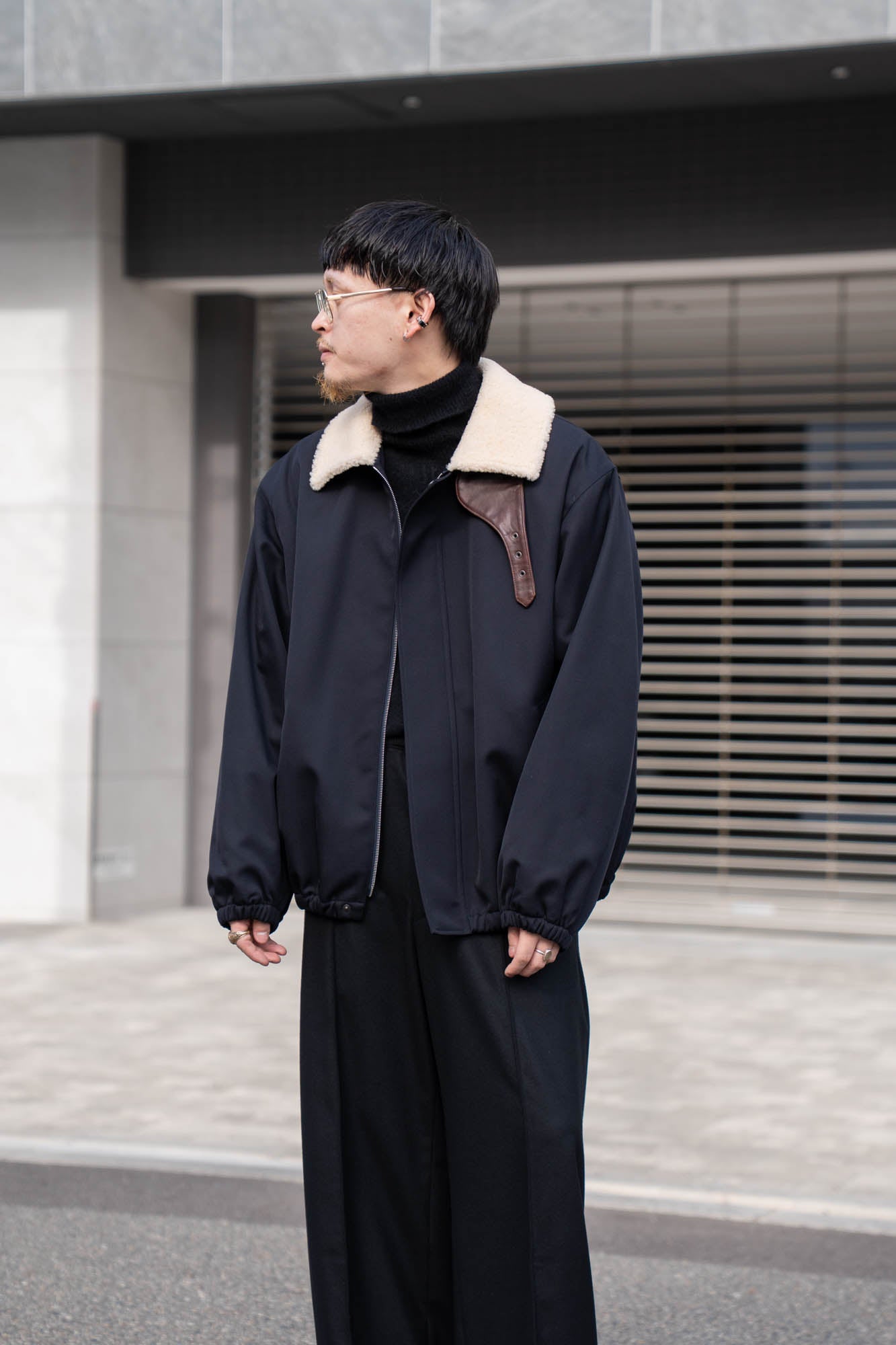 MOUTON COLLAR PADDED JACKET(ST.1377)