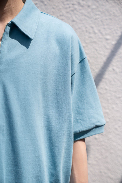 HALF ZIP JERSEY SHORT SLEEVE