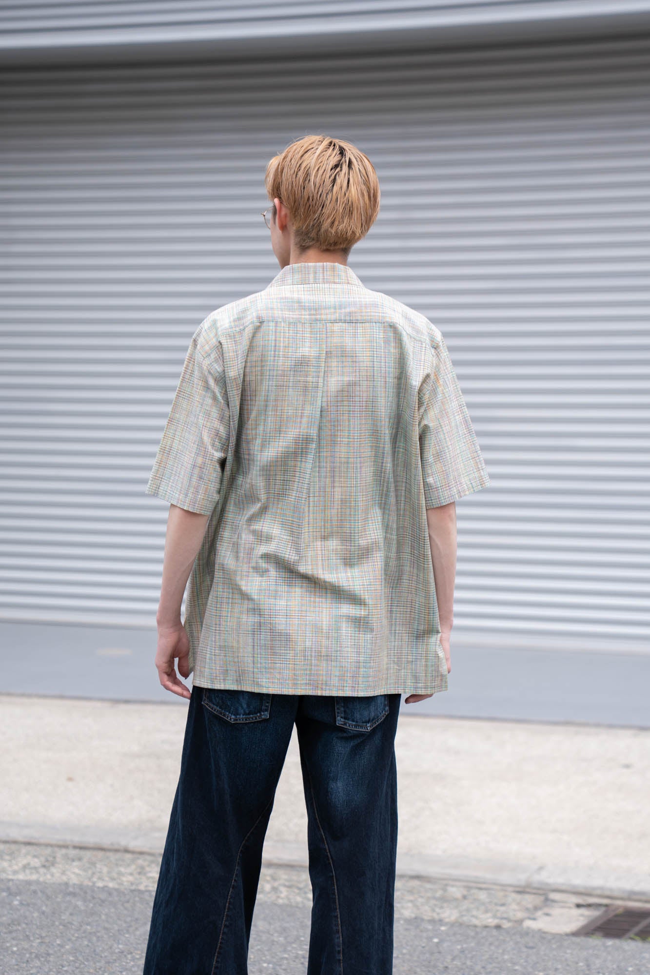 cotton ikat check shirt