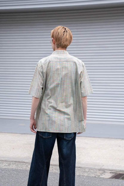 cotton ikat check shirt