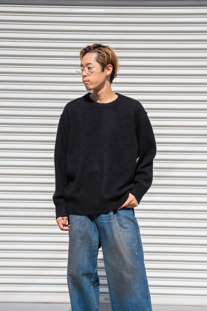 WOOL/ALPACA KNIT CREW NECK LS(ST.1294)