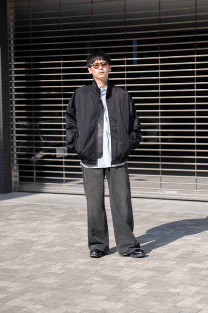 SHRUNK NYLON OVERSIZED FIGHT JACKET(ST.1386)