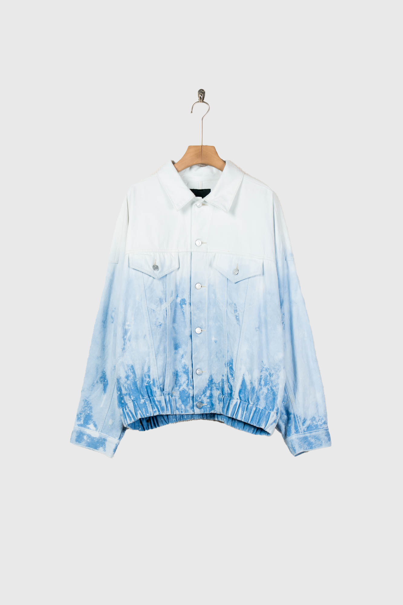 Shibori-bassen denim jacket