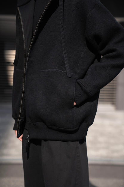 WOOL SWEAT ZIP HOODIE