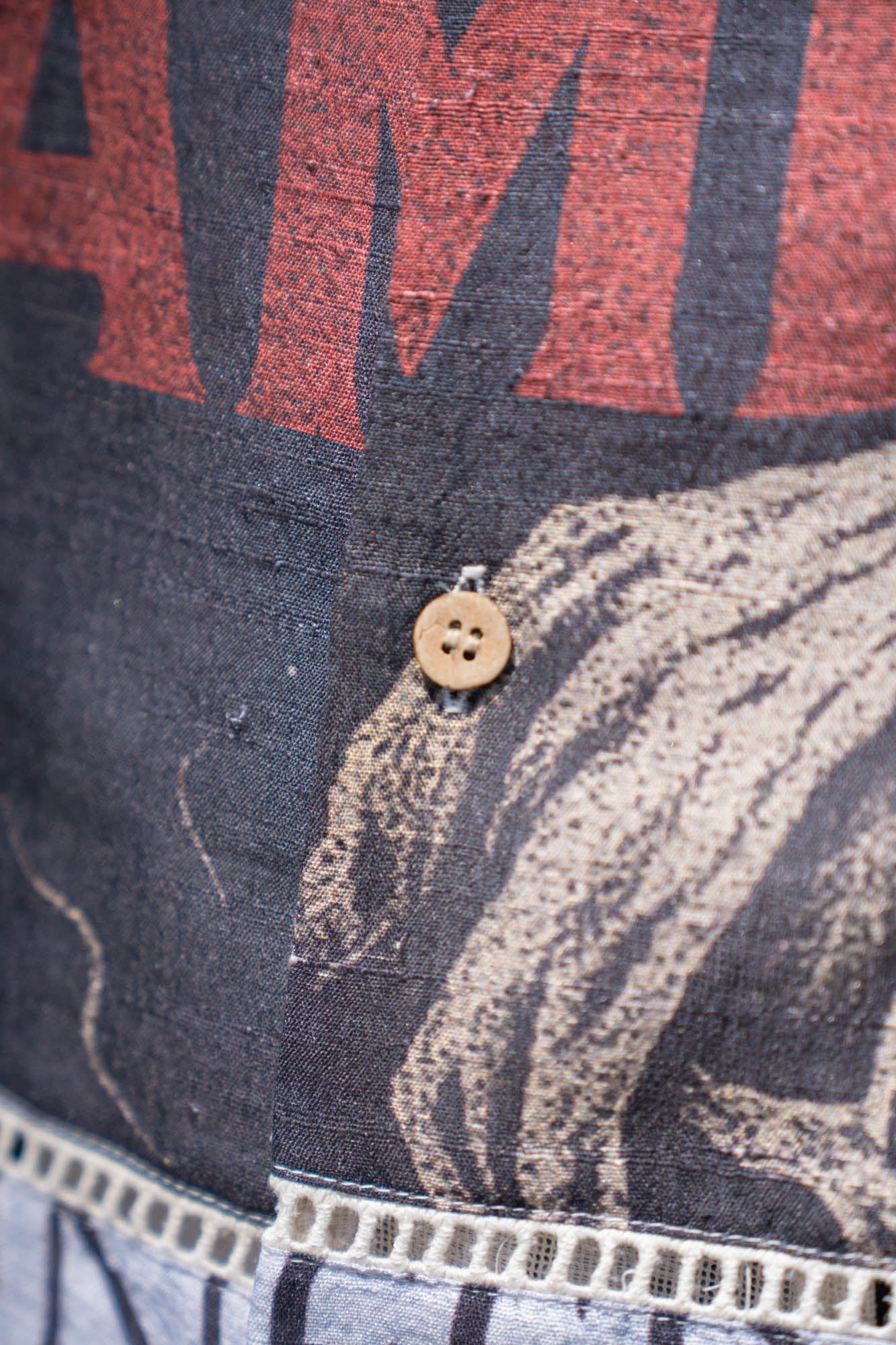Patchworked Silk Shirt