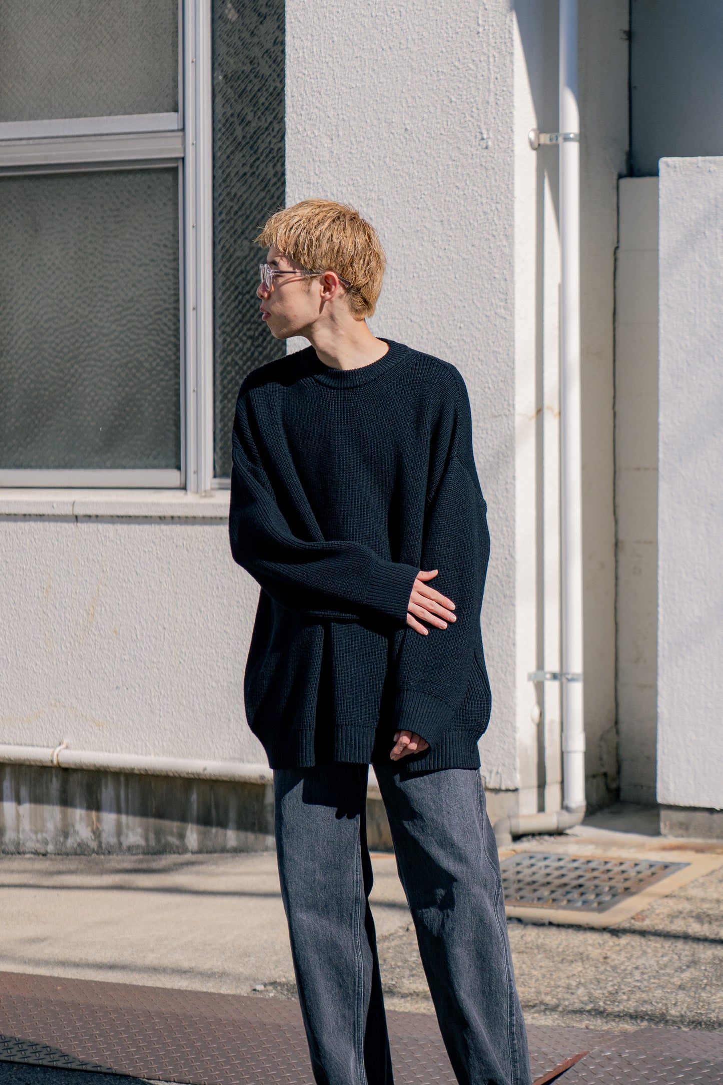 LOW GAUGE MERINO CREWNECK KNIT