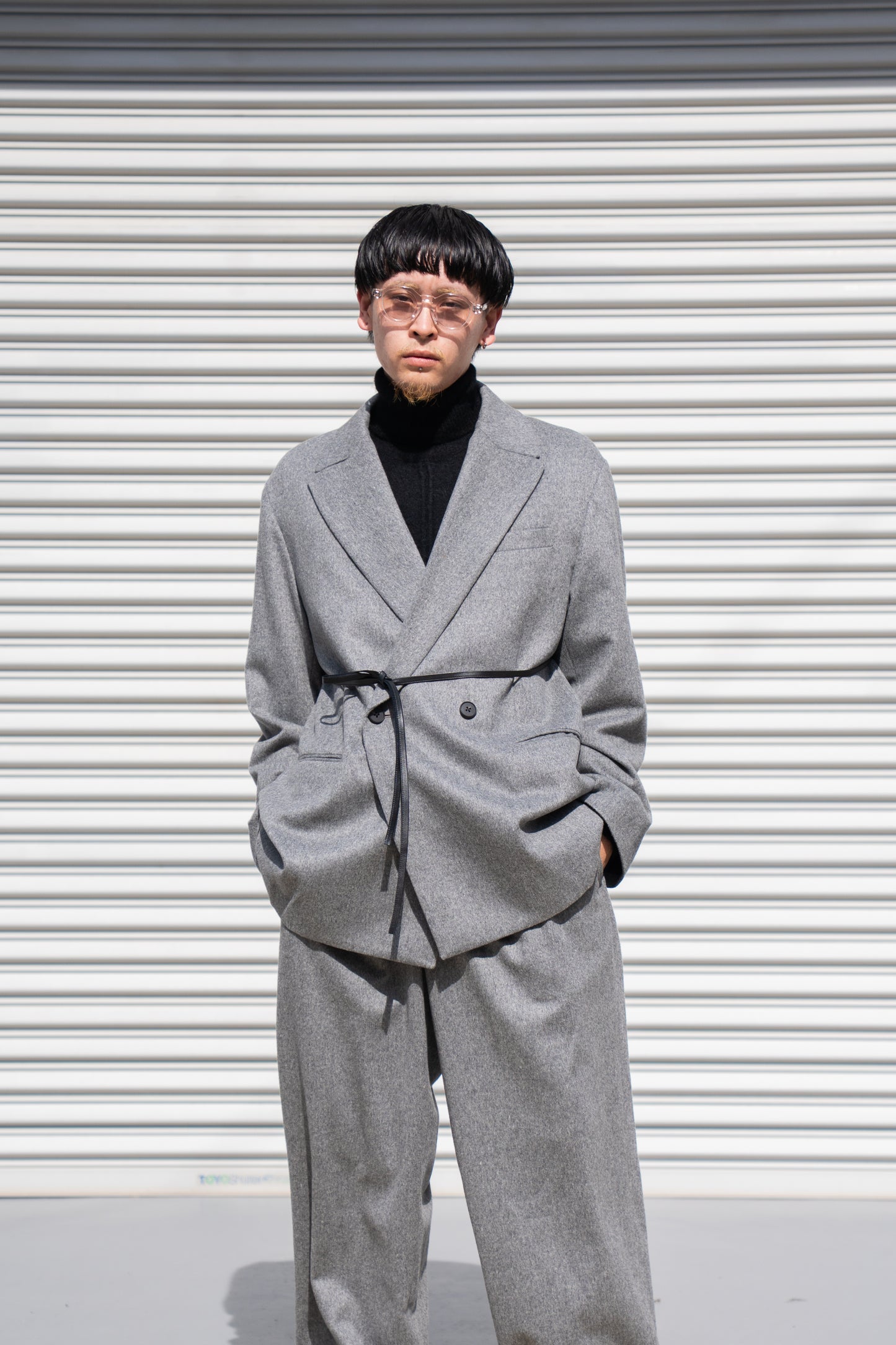 W/CA BEAVER BACK SLASH PEAK LAPEL JACKET(ST.1243)