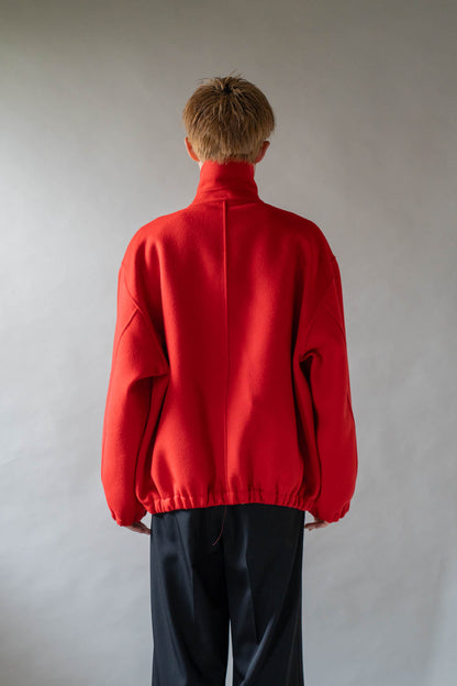 W/CA DOUBLE FACE CLOTH ZIP JACKET(ST.1545)