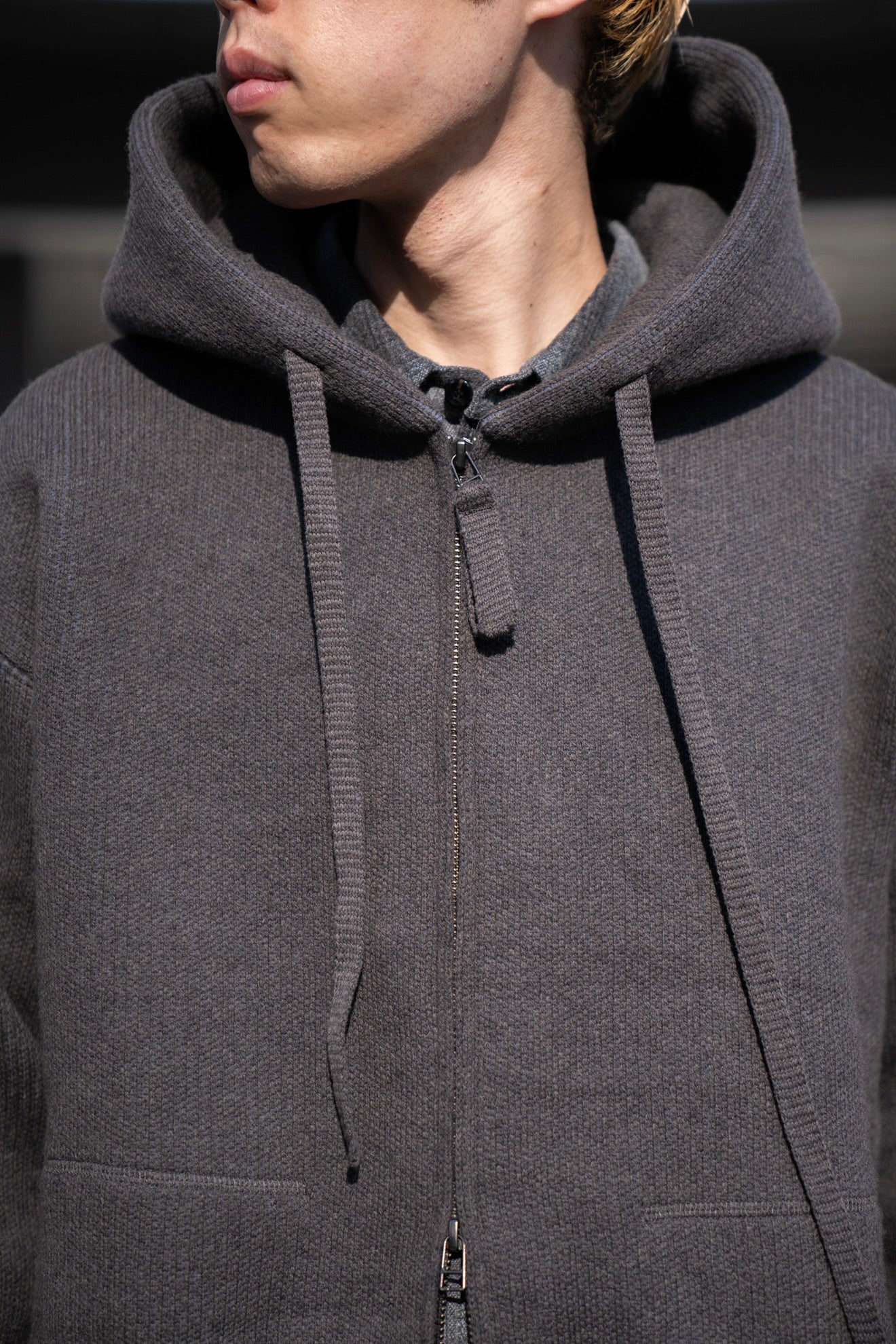 WOOL SWEAT ZIP HOODIE