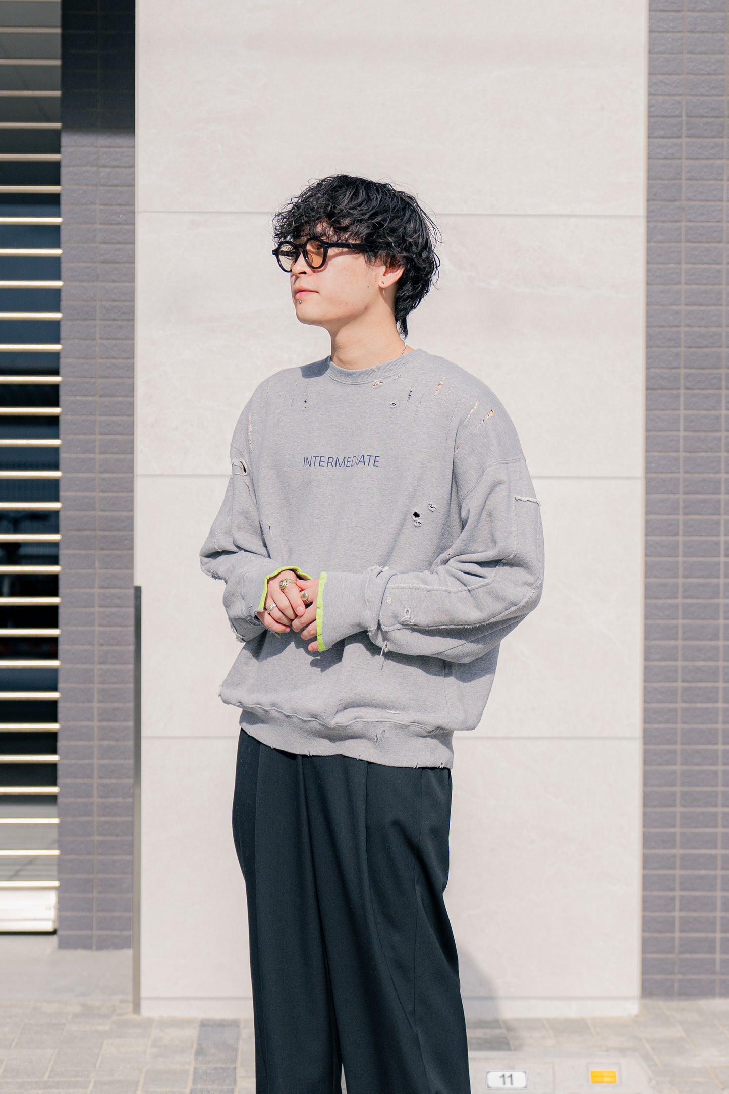 OVERSIZED REBUILD SWEAT LS