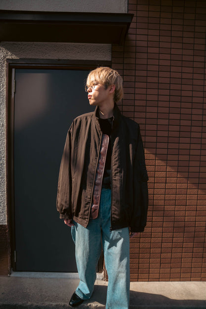 SHRUNK NYLON OVERSIZED FIGHT JACKET(ST.1386)