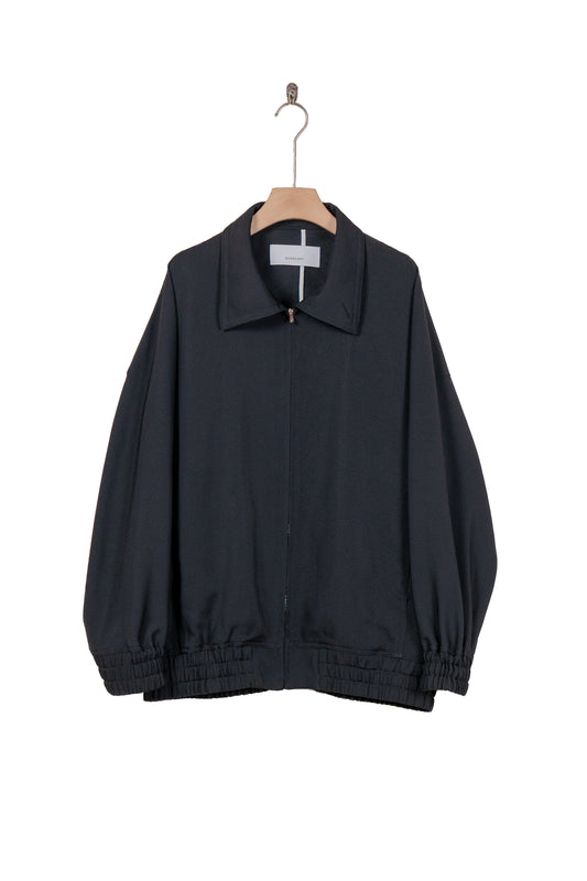 ZIP-UP BLOUSON IN RAYON TRICOTINE