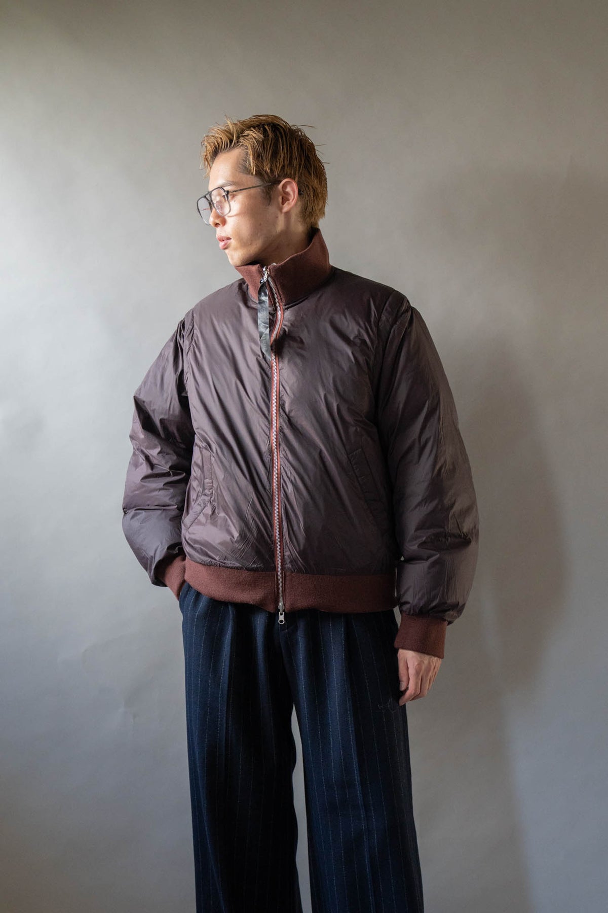 08sircus × TAION Down detachable bomber reversible