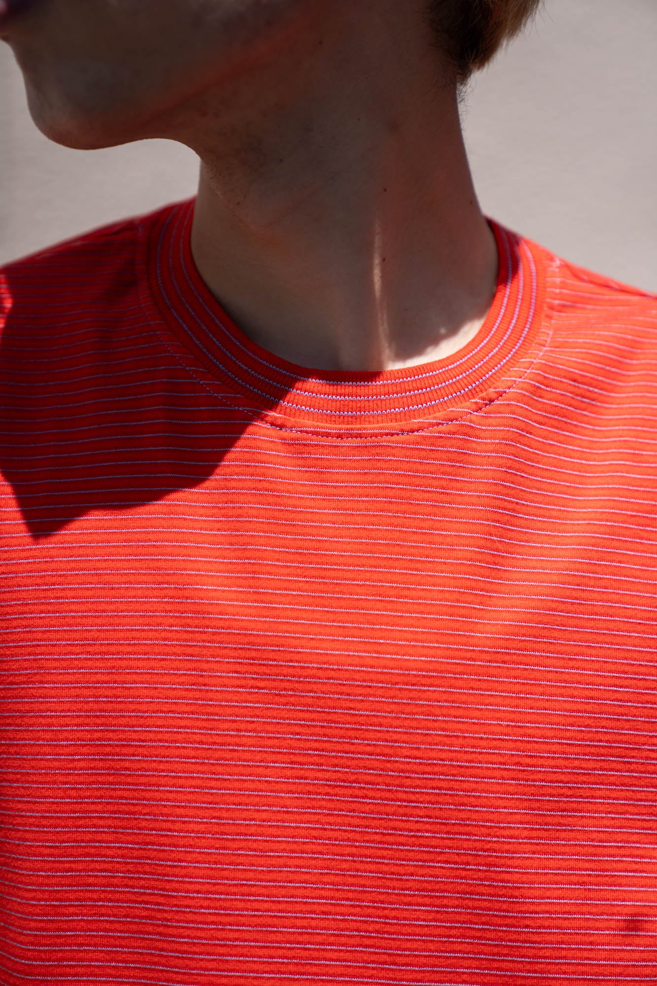 GARMENT DYED BORDER T-SHIRT