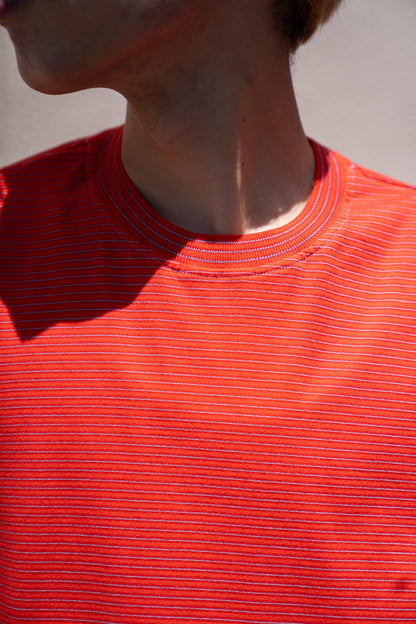 GARMENT DYED BORDER T-SHIRT