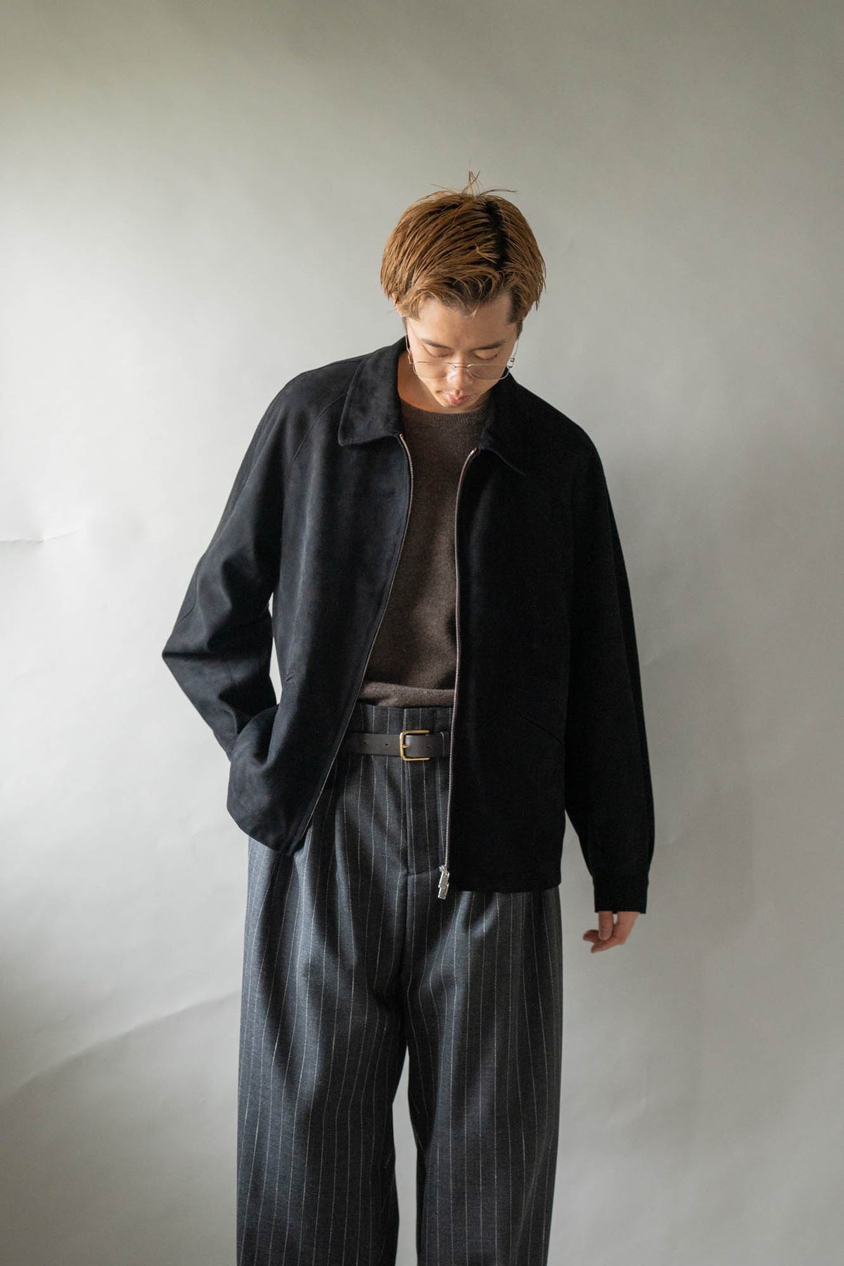 sheep suede blouson