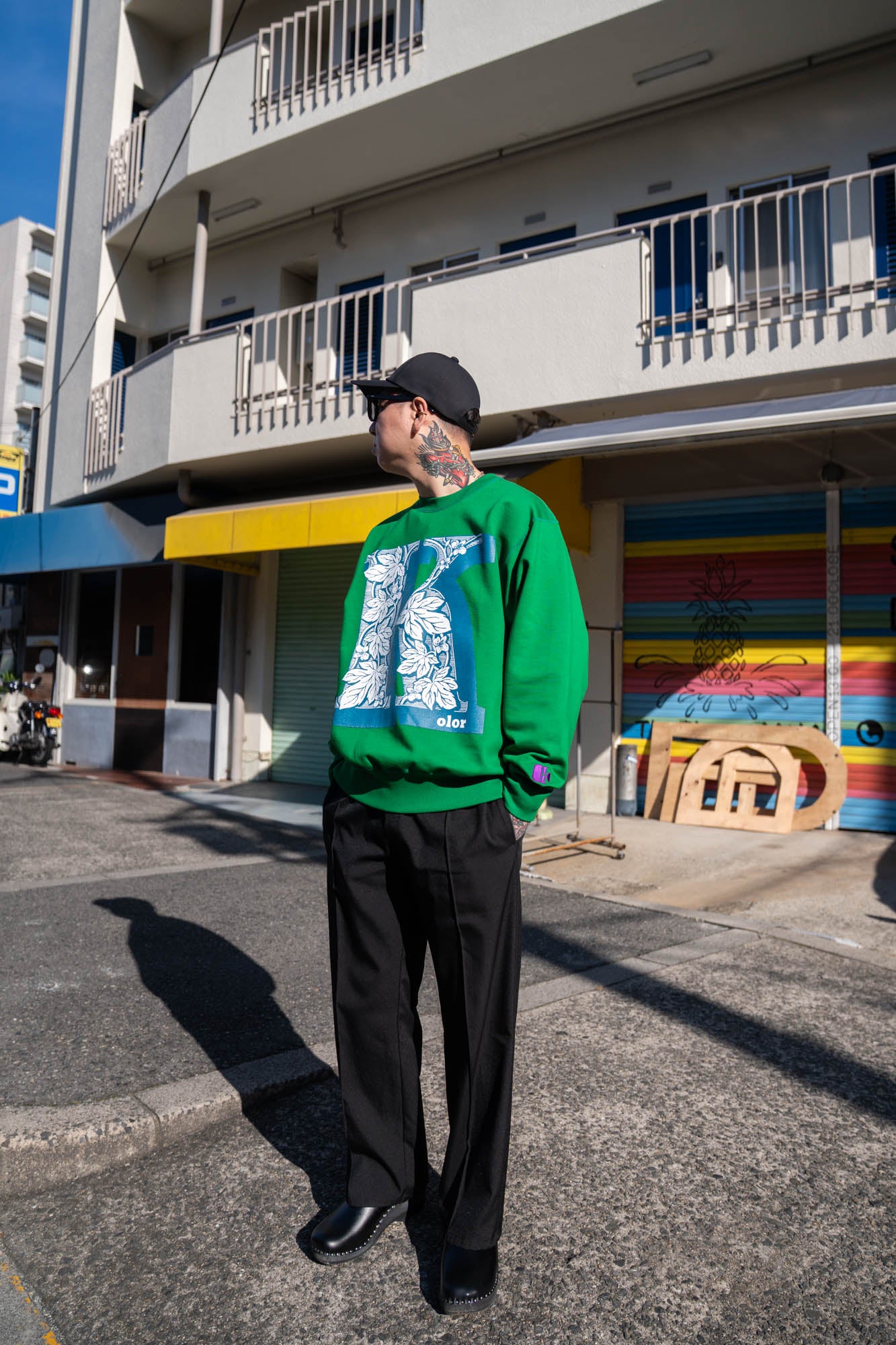 MARK & LONA 蛍光グリーン スウェット MARK & LONA 蛍光グリーン スウェット - メルカリ