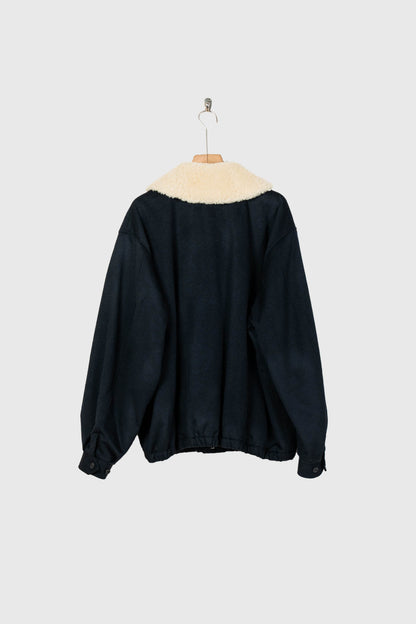 MOUTON COLLAR WOOL CASHMERE PADDED JACKET(ST.1546)