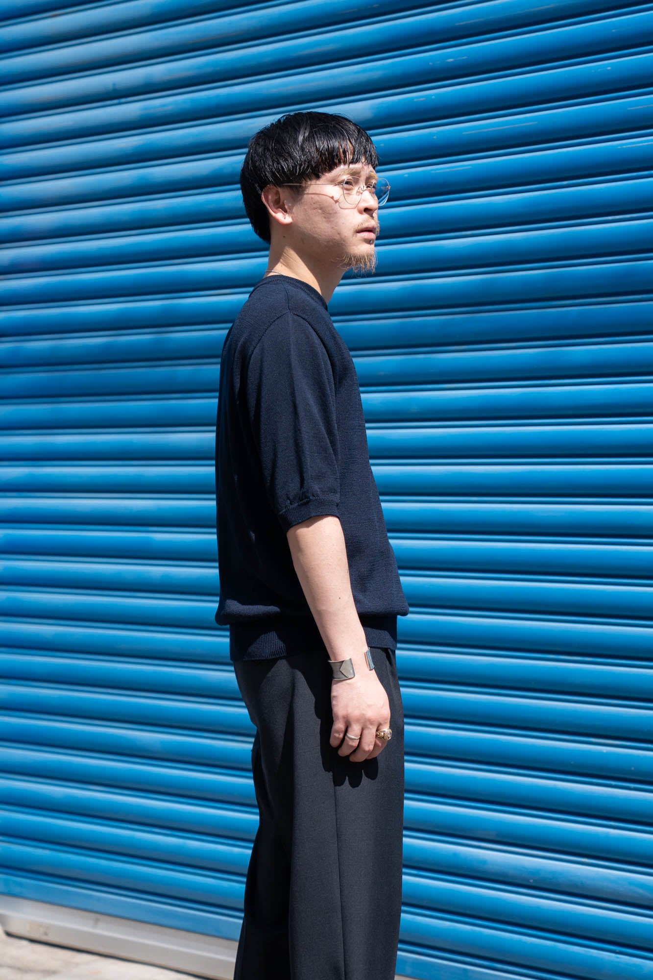 Wide knit T-Shirt