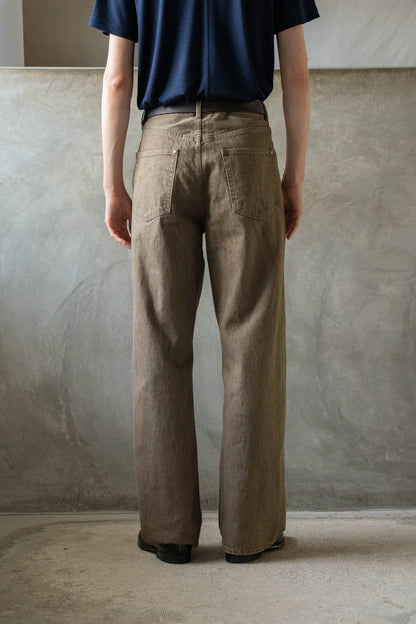 PURE STRAIGHT KHAKI DENIM