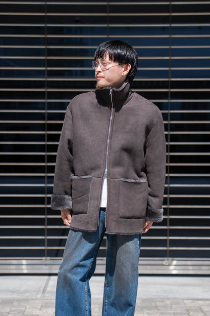 CUT-OFF MOUTON JACKET(ST.1222)