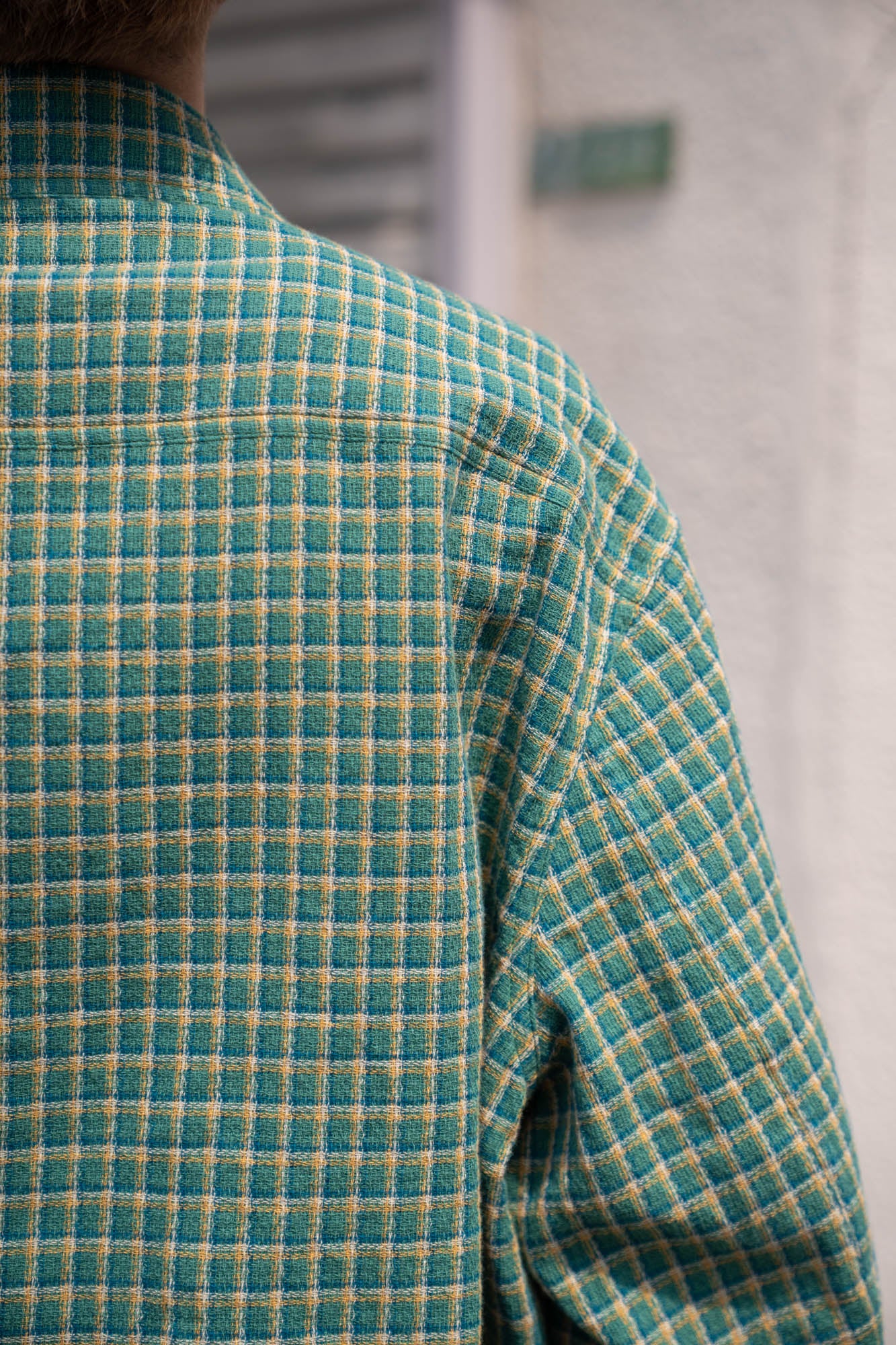 WASHED CHECK JACKET