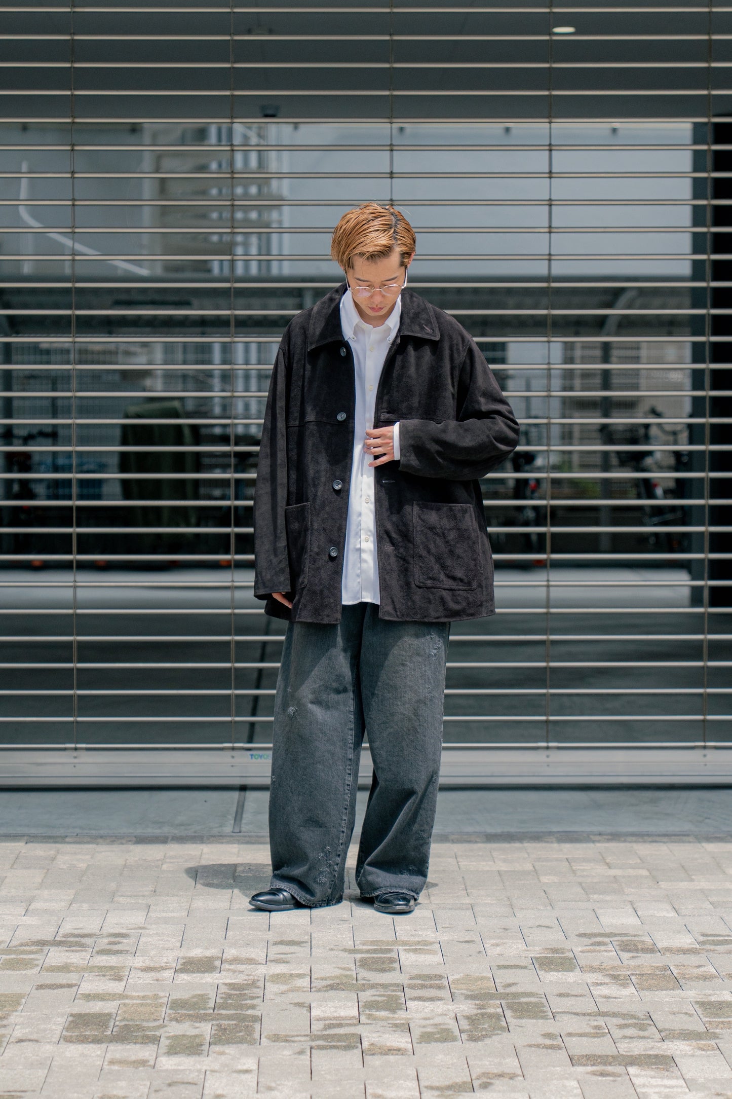 COW SUEDE CAR JACKET(ST.1218)