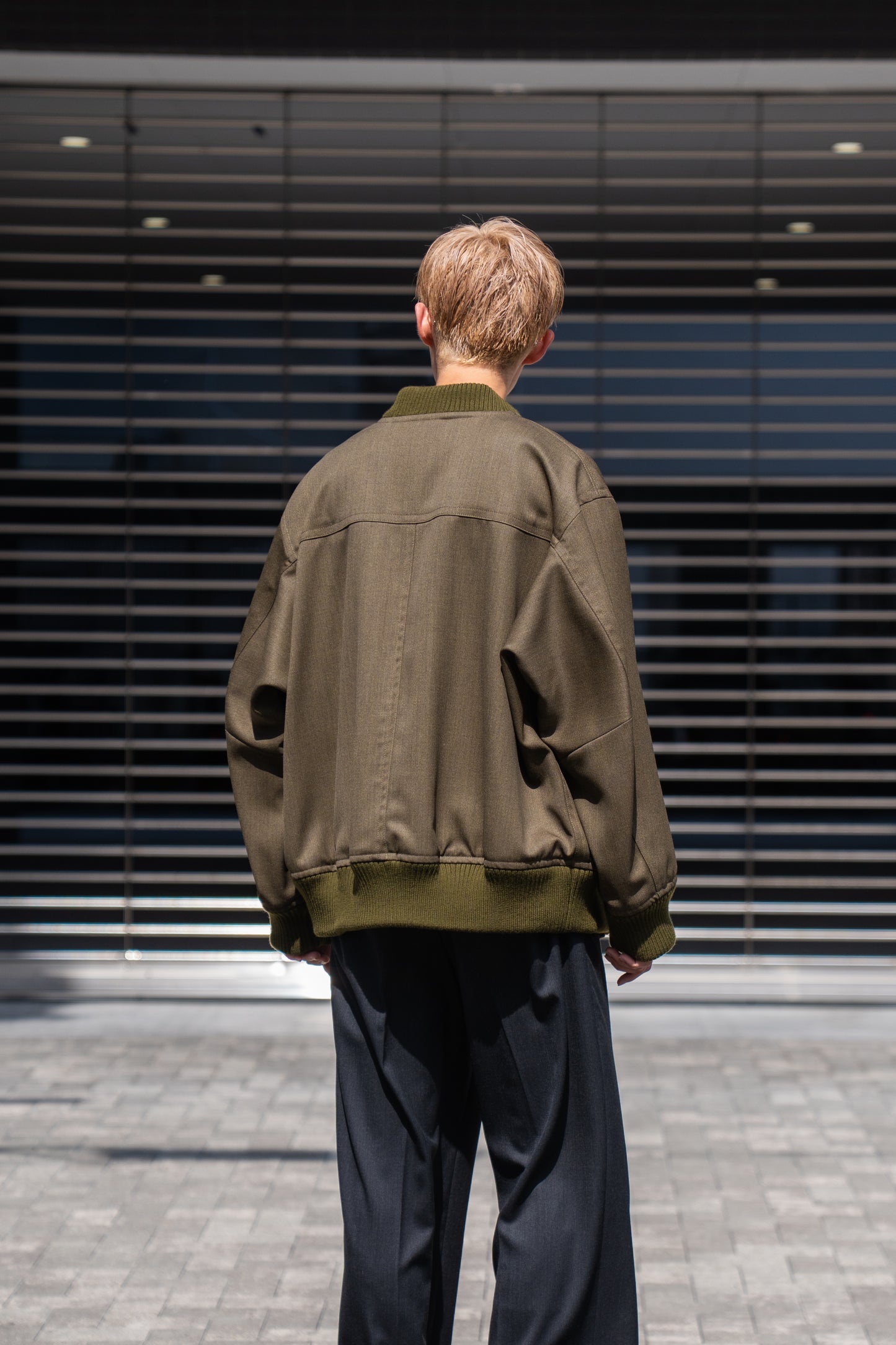MA-1 BOMBER JACKET IN WOOL SERGE