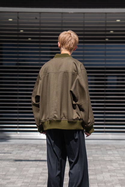 MA-1 BOMBER JACKET IN WOOL SERGE