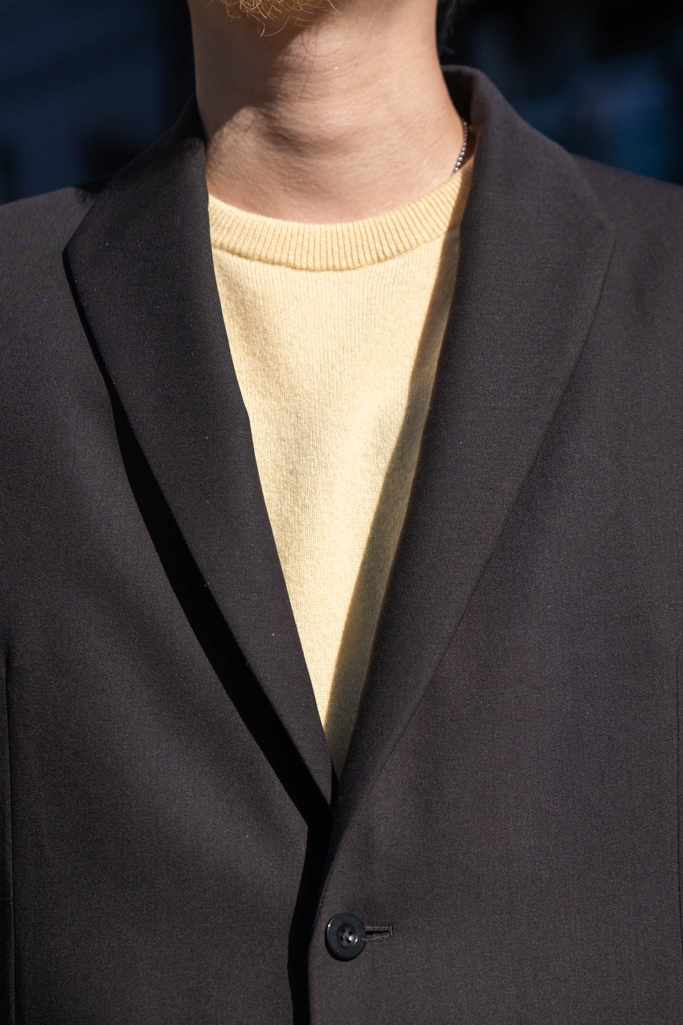 MODIFIED SHAWL COLLAR JACKET