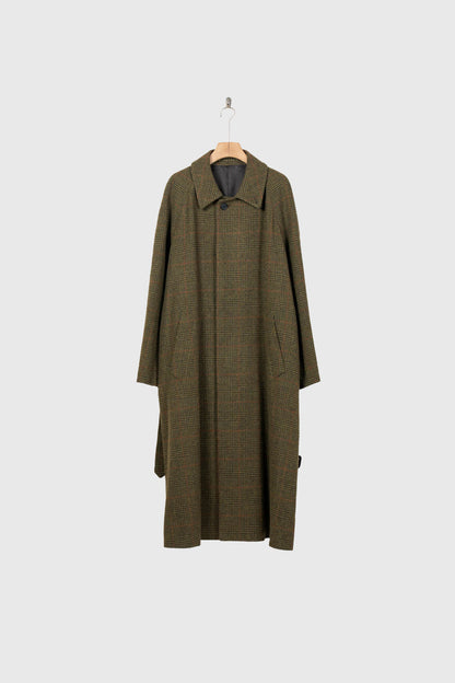 BRITISH TWEED RAGLAN SLEEVE BALMACAAN COAT(ST.1536)