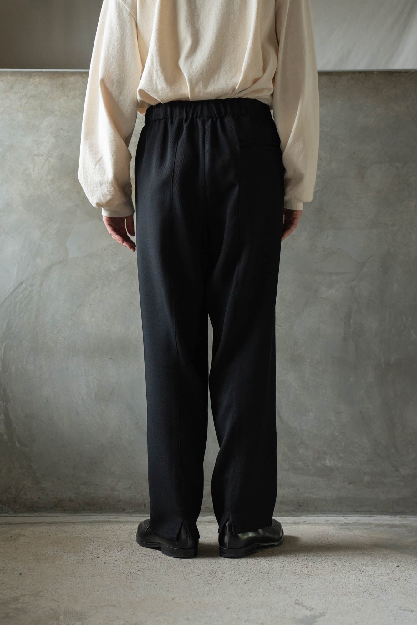 Drawstring Trouser in Rayon Tricotine