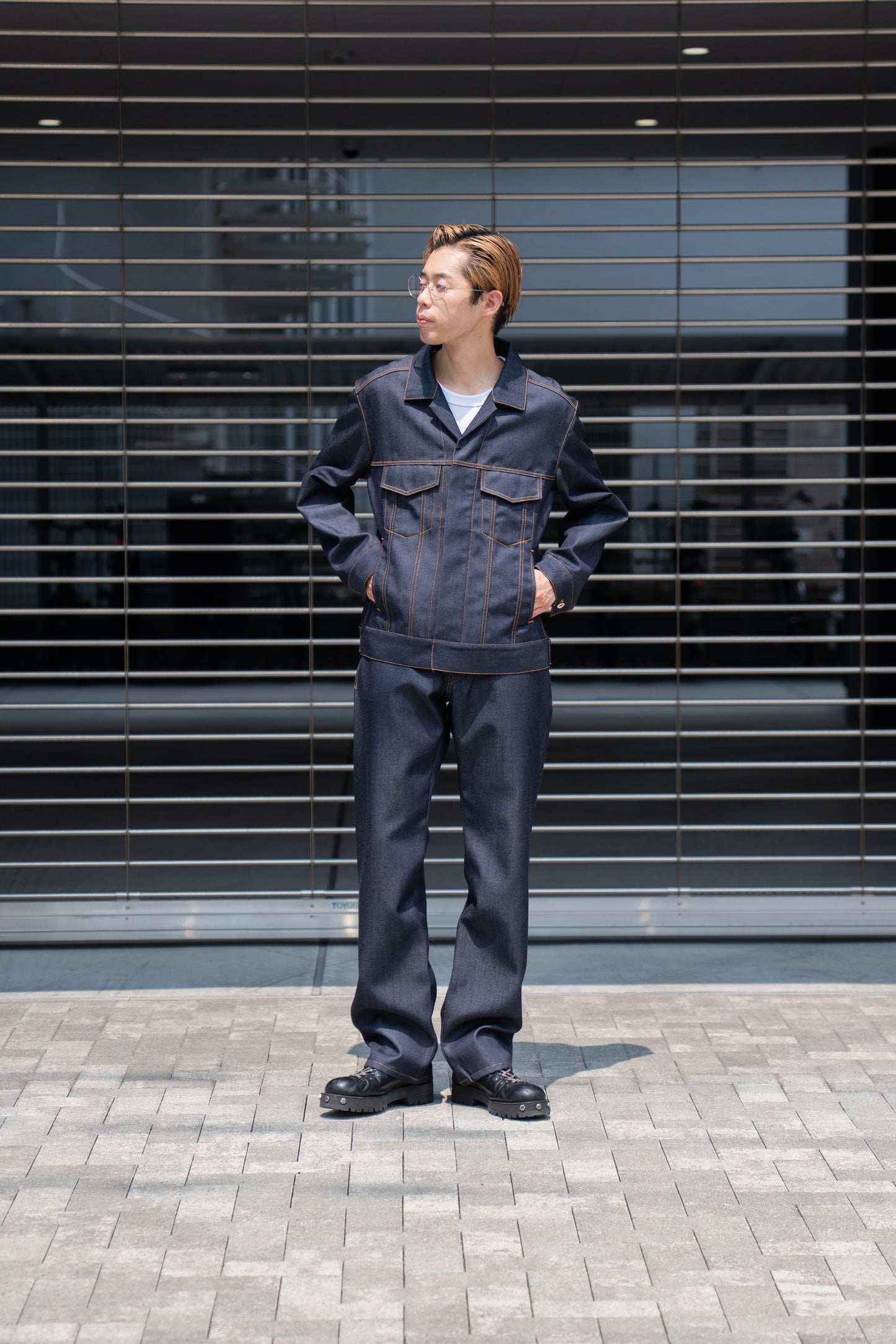 DENIM PANT IN WOOL DENIM