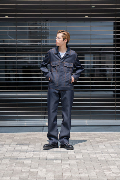 DENIM PANT IN WOOL DENIM