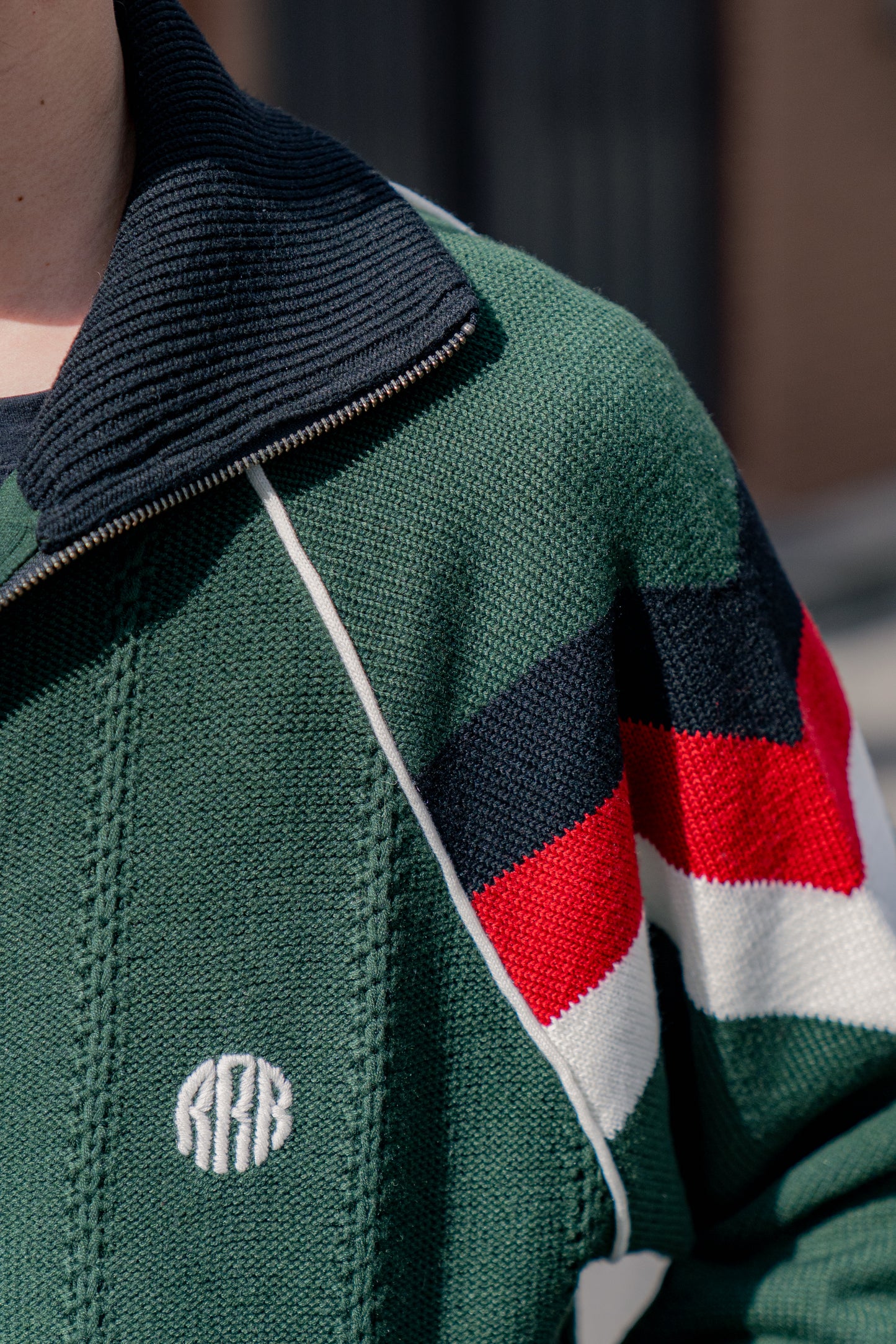 KNITTED TRACK JACKET