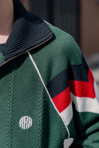 KNITTED TRACK JACKET