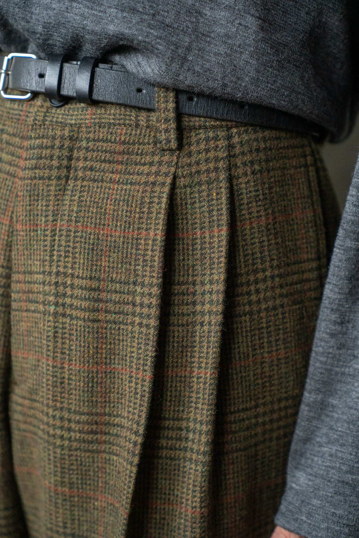 BRITISH TWEED LONG WIDE TROUSERS(ST.1605)