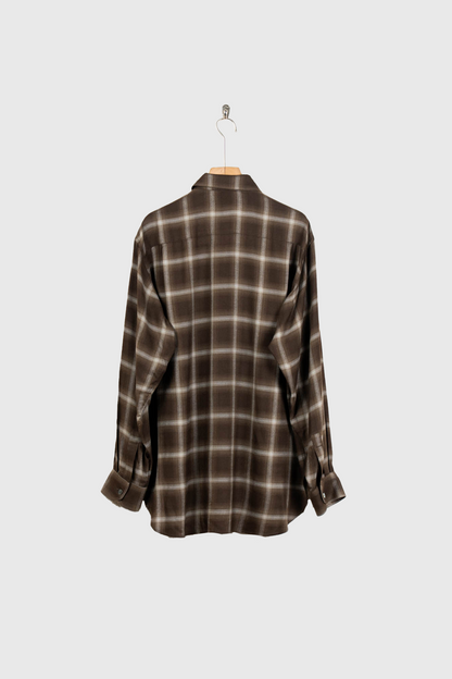 LY/VIS CHECK OVERSIZED LS SHIRT(ST.1461)