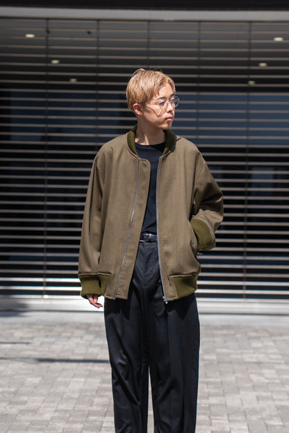 MA-1 BOMBER JACKET IN WOOL SERGE